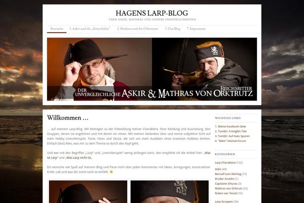 Skirmish theme site design template sample