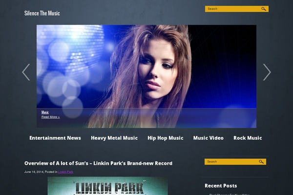 Musicportal theme site design template sample