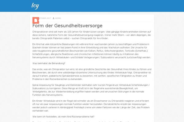 Icy theme site design template sample