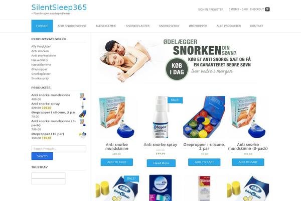 silentsleep365.dk site used Tema