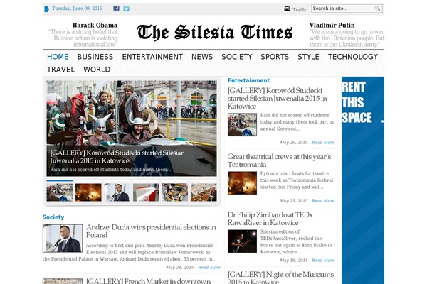 Advanced Newspaper theme site design template sample