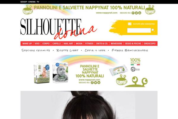 Silhouette theme site design template sample