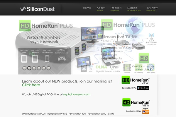 silicon-dust theme websites examples