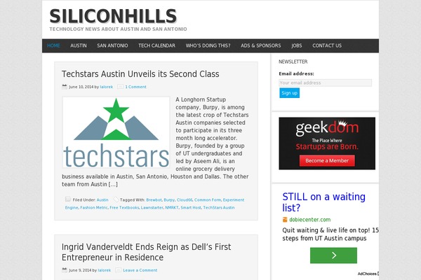 Site using Genesis Custom Headers plugin