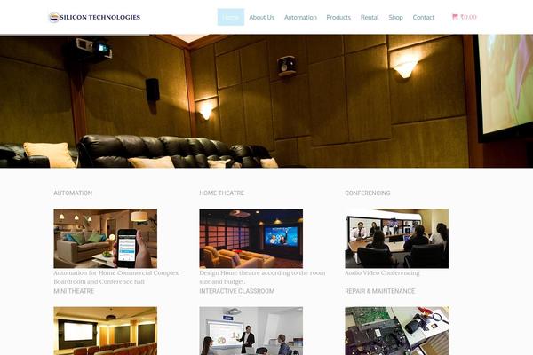 Zero theme site design template sample