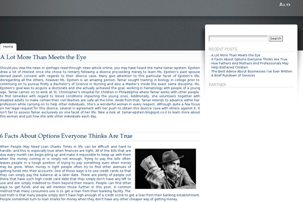Tiny Forge theme site design template sample