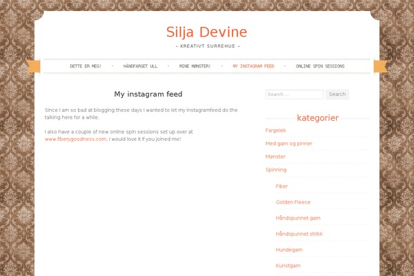 Sugar and Spice theme site design template sample