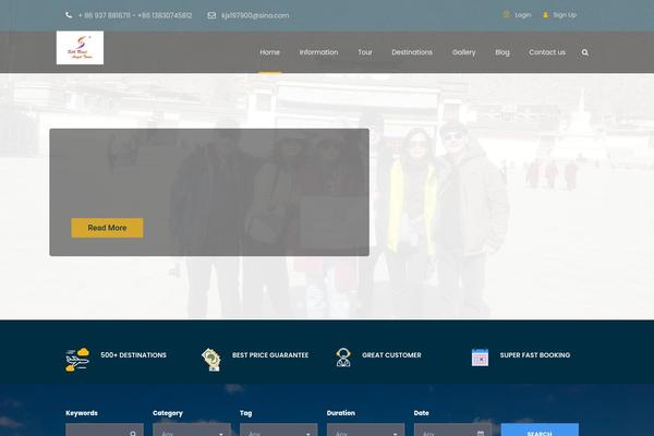 Traveltour-child theme site design template sample