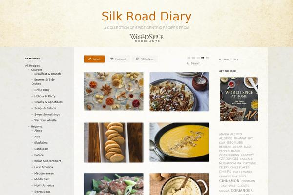 Kitchen theme site design template sample
