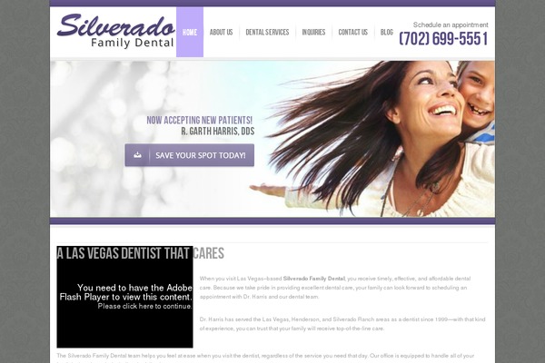 Inspire theme site design template sample