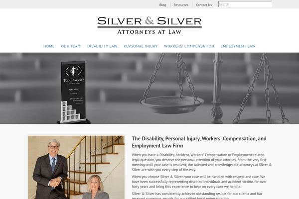 Silver theme site design template sample