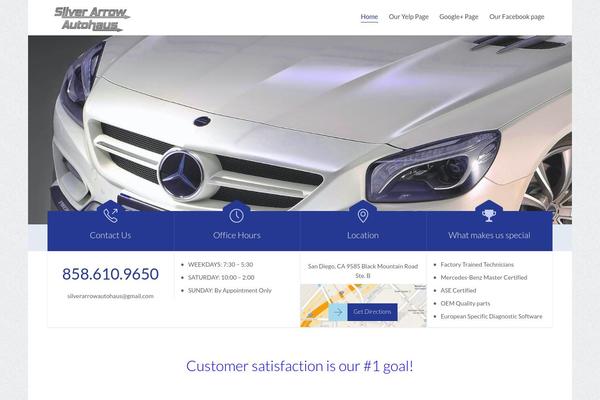 Auto Repair theme site design template sample