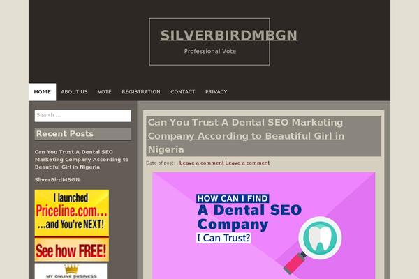 Blog Fever theme site design template sample