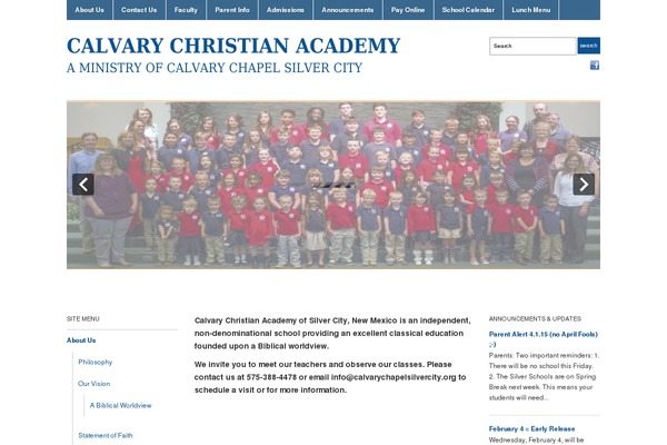 Academica theme site design template sample