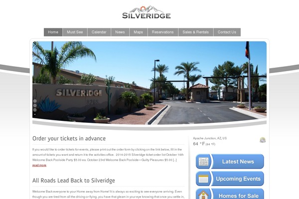 Site using Simple Weather plugin