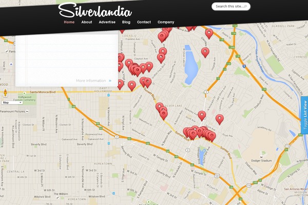 Explorable theme site design template sample