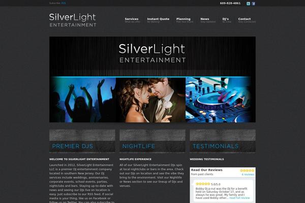 Reaction theme site design template sample