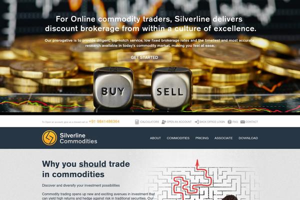 Silverline theme site design template sample