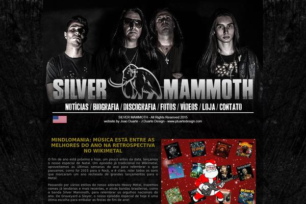 silvermammothband.com site used Jduartedesign
