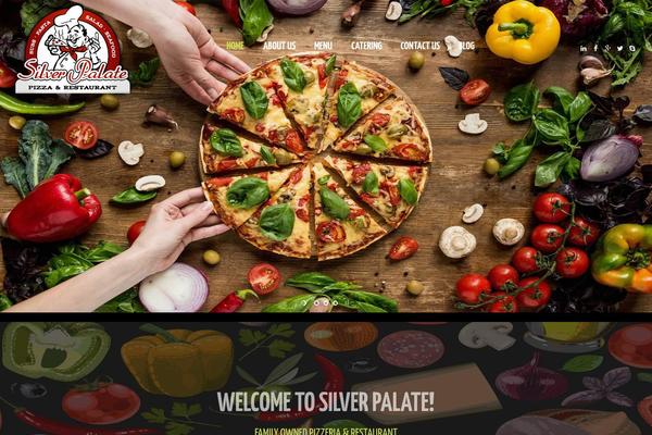 Pizza-restaurant theme site design template sample