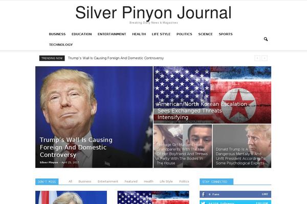 Newspaper theme site design template sample