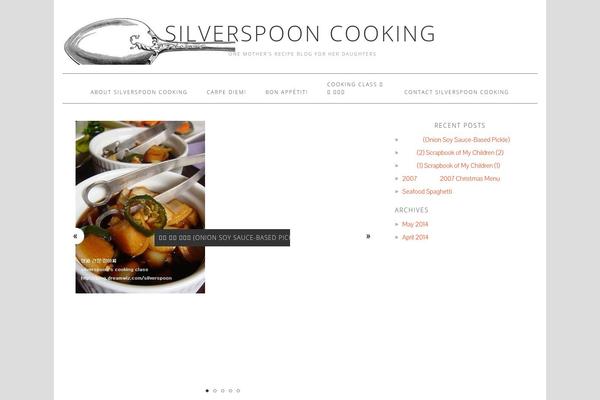 Foodie theme site design template sample