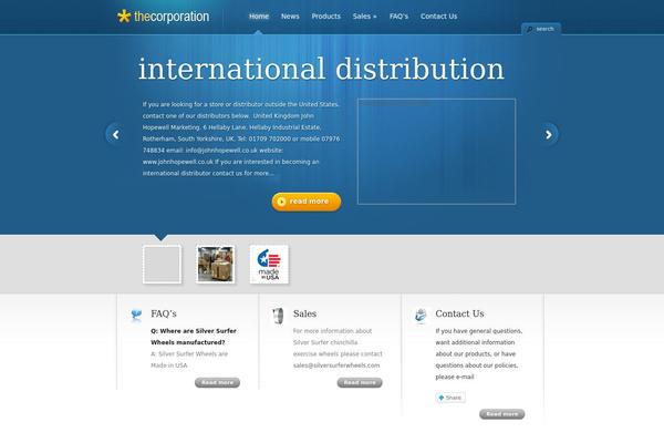 TheCorporation theme site design template sample