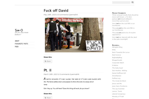 Oulipo theme site design template sample