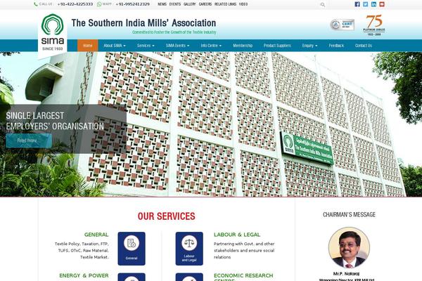 simamills.org site used Sima