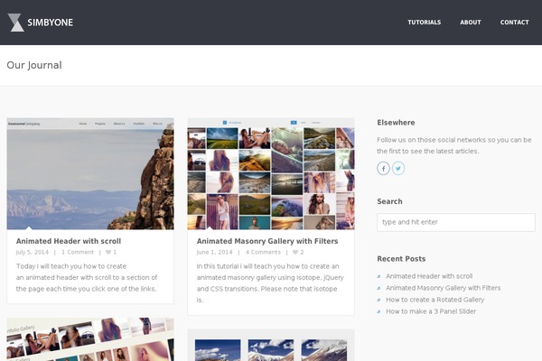 Slowave theme site design template sample