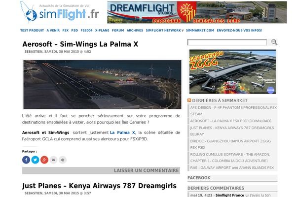 Site using continuous rss scrolling plugin
