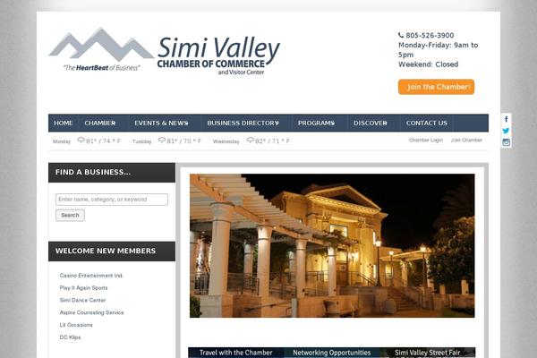 Site using Upcoming Events Lists plugin