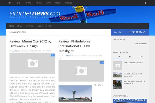 Hueman theme site design template sample