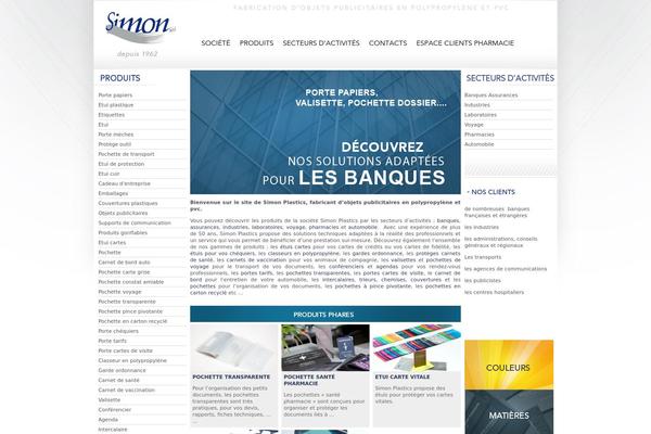 Simon theme site design template sample