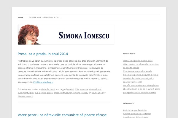 Twenty Twelve theme site design template sample