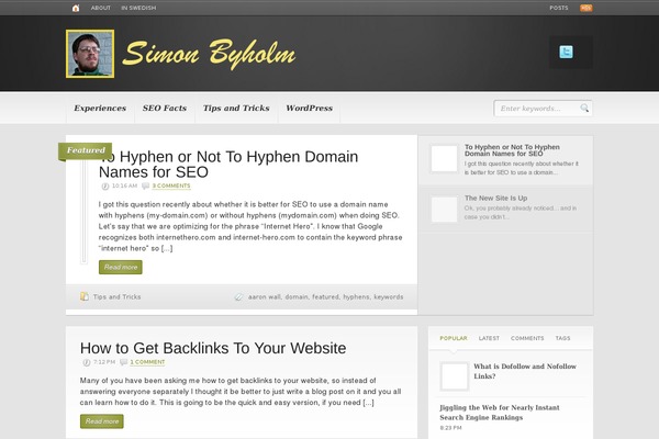 Headlines theme site design template sample