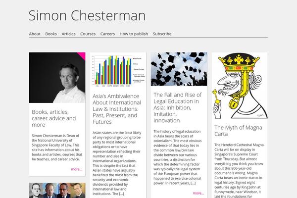 simonchesterman.com site used Fluxipress