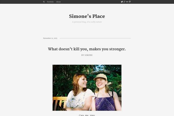 simoneqdm.com site used Feather Magazine