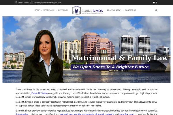 simonfamilylaw.com site used Lawyer-theme