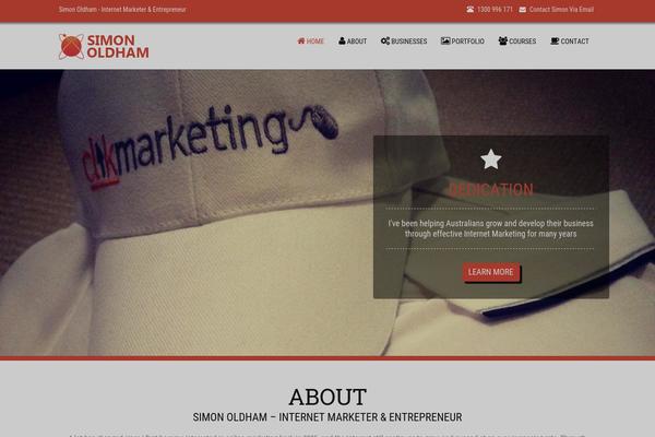 Simon theme site design template sample
