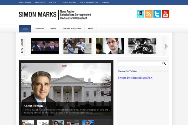 Broadcast theme site design template sample