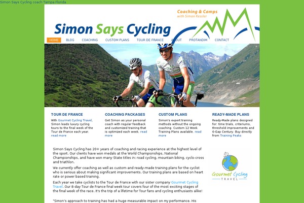 simonsayscycling.com site used Baylys