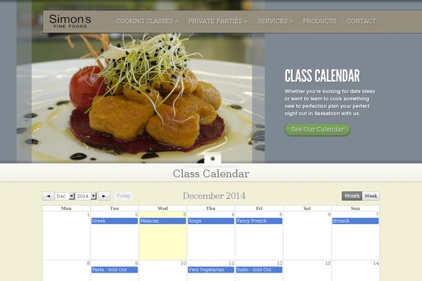 MyCuisine theme site design template sample