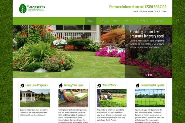 simonslawncareinc.com site used Lawncare