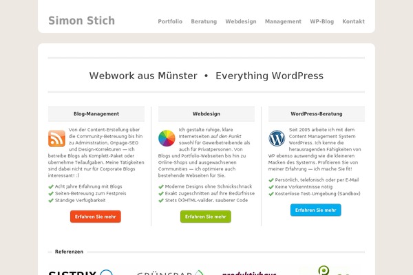 simonstich.de site used Bizz