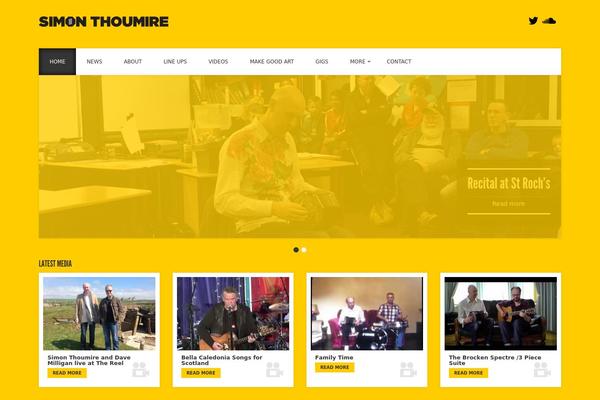 Acoustic theme site design template sample