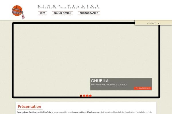 simonvilliot.com site used Timber-starter-theme