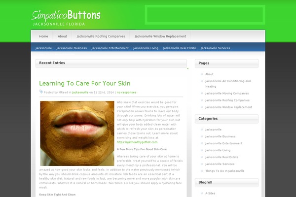 Simplism theme site design template sample