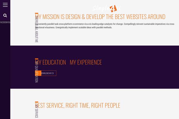 simple4u.eu site used Career-portfolio