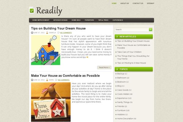 Readily_v1.2 theme websites examples